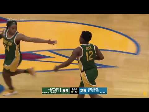 Baylor Basketball W Highlights Vs Kansas
