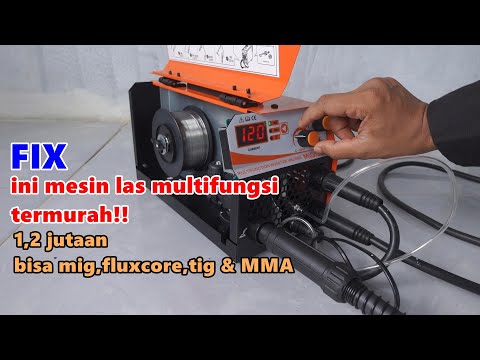 mesin las canggih kini makin murah!!DAESUNG MIG-120 SE, bisa 4 fungsi MIG TIG FLUXCORE & MMA