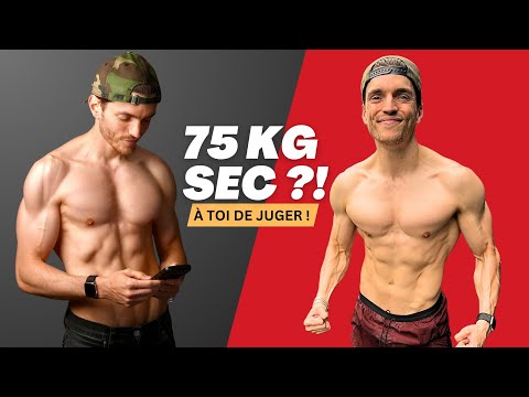 Enfin à 75kg sec ? À toi de juger 👀