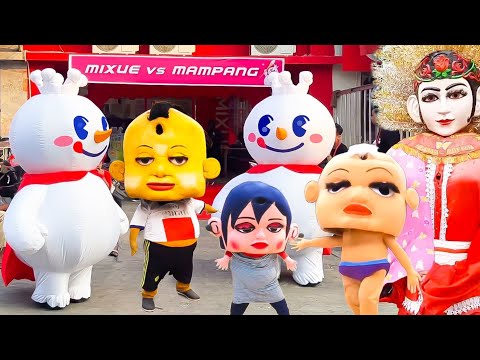 ADU MEKANIK BADUT MIXUE vs BADUT MAMPANG vs ONDEL-ONDEL JOGET TENGIL Paling GOKIL