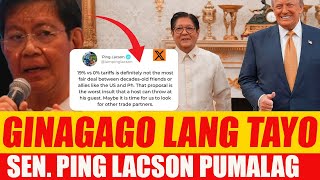 19% vs 0% Tariff SEN. PING LACSON PUMALAG  Ginagamit Lang Tayo ng Amerika?