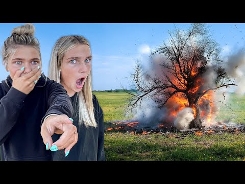 We BLEW UP GRANDPA'S woods!