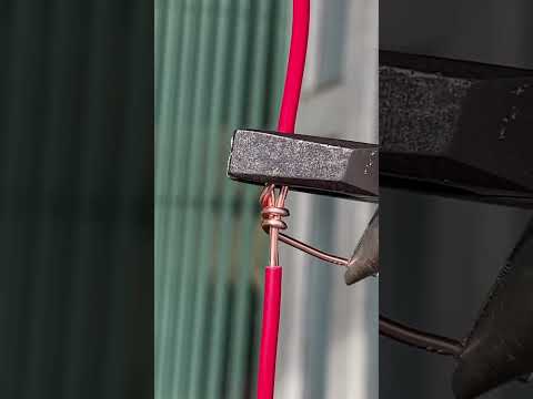 Secure Single-Core Wire Twisting Technique. #short