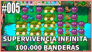 "Supervivencia Infinito Piscina" 1 000 Banderas - Parte #005 - Gameplay - Español - No Comentado
