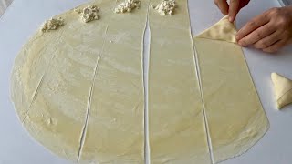 HAZIR YUFKA ALMAYIN❗️BÖREKLERİNİZİ BU YÖNTEMLE YAPIN, KAT KAT, PUL PUL DÖKÜLEN BÖREK TARİFİ 💯