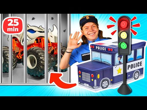 Tous les crimes résolus du Gendarme des jouets pour enfants👮‍♂️🚓 Compilation de vidéos avec voitures