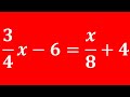 Solving Equations with Fractions