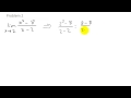 Evaluating Limits and Expressions