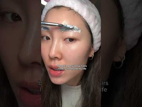 I NEVER THOUGHT ID BLEACH MY BROWS.... #eyebrows #bleach #glowup