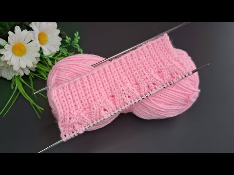 Kolay iki şiş örgü yelek,süveter,hırka model anlatımı 💞Eays crochet knitting patterns