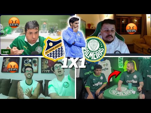 REAÇÕES DOS PALMEIRENSES '' VAMOS SER ELIMINADOS''- ÁGUA SANTA 1X1 PALMEIRAS- PAULISTÃO 2025 KKKKK