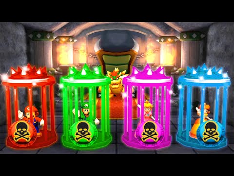 Mario Party The Top 100 Minigames - Mario Vs Luigi Vs Peach Vs Daisy (Master Difficulty)