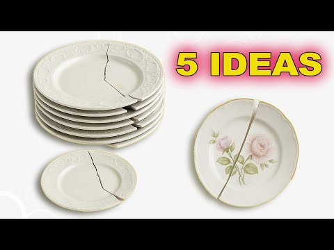 5 Great Ideas! Look What I Did With Broken Plates!