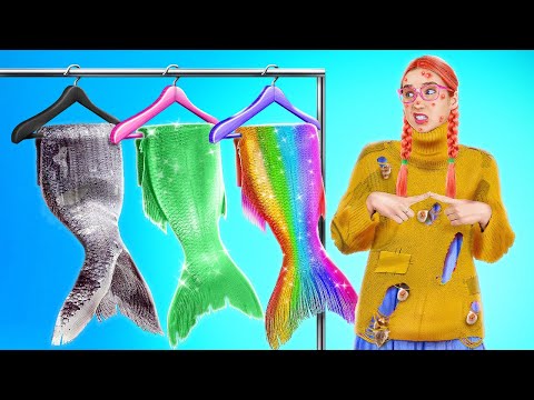 JADI PUTRI DUYUNG SELAMA 24 JAM! |💙Makeover Ekstrem 🧜‍♀️ Si Cupu jadi Putri Duyung oleh 123 GO! GOLD
