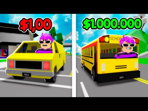 ÔNIBUS ESCOLAR DE $1 vs $1 000 000 no BROOKHAVEN!