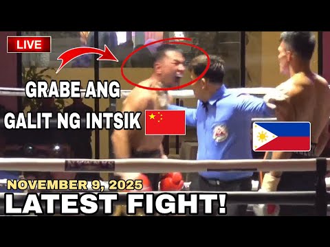 LATEST FIGHT! November 9, 2025 l Grabe China napasigaw sa tibay ni PINOY sa bakbakan