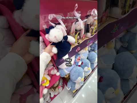 Chiêu trò của em ng.iu để được mua thỏ và hoa hồng #bemori #gaubong #gấu bông