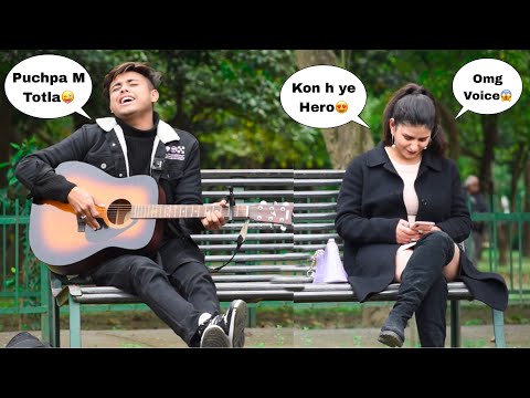 Totla Prank | Singing Pushpa Srivalli In Public | Prank With Twist | Girl Epic Reactions😱| Jhopdi K