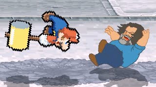 Steve VS Mario Animation! (Minecraft Movie vs Mario Movie)