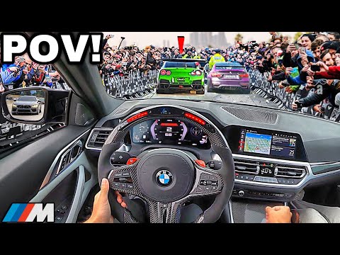 You Drive A Straight Piped BMW M4 G82 To LA's BIGGEST CAR MEET AT DDE [LOUD EXHAUST POV]