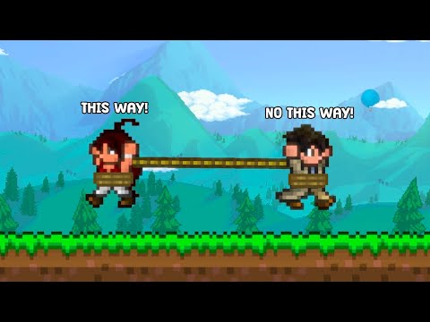 Can I Beat Terraria While Being Tied To A Noob?