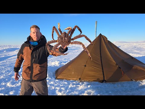 Camping on Frozen Ocean - 6 Days Fishing for King Crab & Hunting Ptarmigan