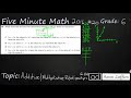 Understanding Additive and Multiplicative Relationships