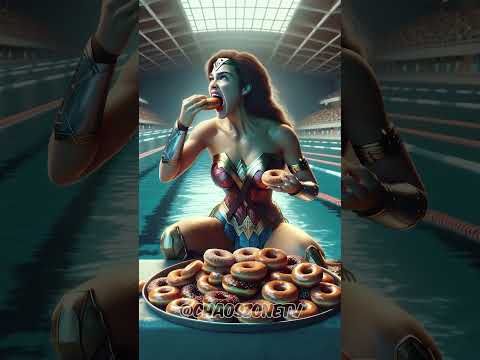 Supergirl bat tout le monde en plongée dans la piscine ! 🕷️🏊 ♂️🔥💦 #shorts