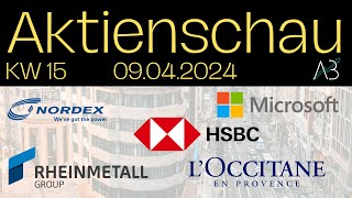 Microsoft mit dem IPhone Moment? Rheinmetall hoch hinaus! Nordex mit neuem Auftrag