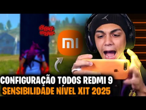 SENSI XIAOMI ⚙️ MELHOR SENSIBILIDADE E DPI REDMI 9C, REDMI 9A, REDMI 9T, REDMI 9I FREE FIRE 2025