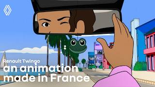 een animatiefilm gemaakt in frankrijk voor Renault Twingo E-Tech electric​