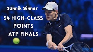 Jannik Sinner 54 High-class Points in ATP Finals (HD)