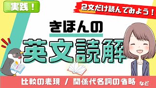 【2文英文読解】一緒に読んでみよう！比較表現の使い方、関係代名詞の省略など[065]