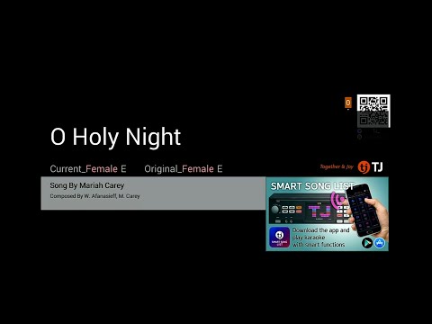 O Holy Night | Mariah Carey | Karaoke | HD