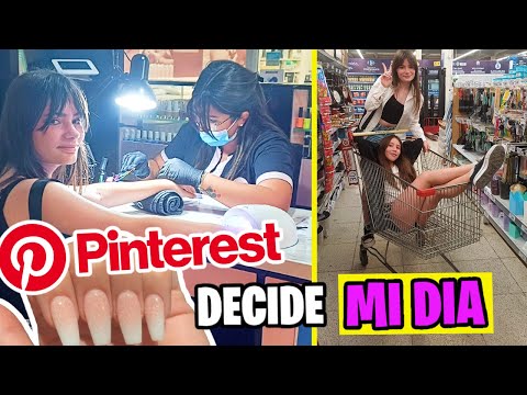 PINTEREST decide mi DÍA ❤️ 24 HORAS Outfit comida Uñas TODO! Muy Aesthetic