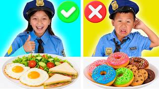 Don't Eat the Donuts! Kaden and Eva's Healthy Food Rescue Challenge