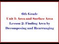 Understanding Area and Decomposition