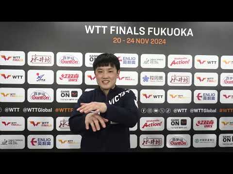 張本智和 インタビュー後にダンスを無茶振りされる｜WTTファイナルズ福岡2024