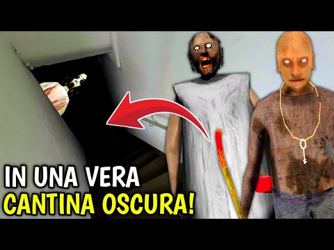 CHIUSO in una VERA CANTINA OSCURA nella VITA REALE e GIOCO a GRANNY THE CELLAR 😅