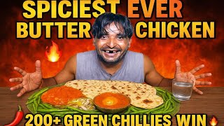 🔥 Spiciest Butter Chicken & Anda Curry Challenge | Tandoori Roti Eating Competition | Indian Food