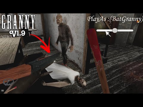 Granny 1.9 Using Shotgun as Granny with New Weapons with Grandpa in Granny New Update