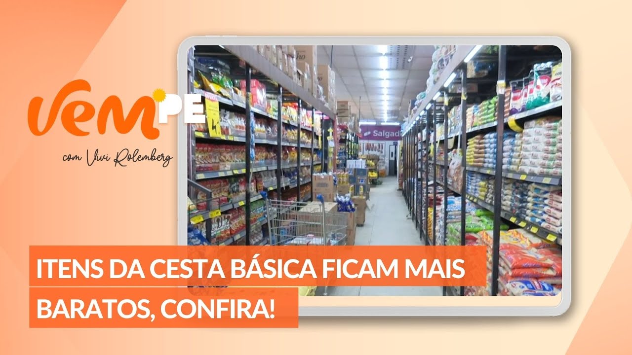 Itens que comp&otilde;em a cesta b&aacute;sica apresentam queda no valor