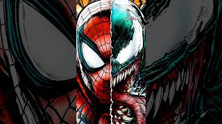 SPIDER-MAN vs VENOM!  Day 6 of drawing 30 Finished Pieces in 30 Days! #marvel #spiderman