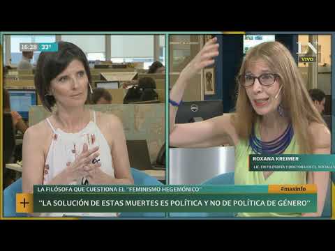 Roxana Kreimer vuelve a atacar al feminismo: "El femicidio es un término equivocado"