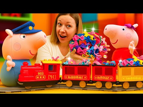 George livre les jolies barrettes en train🚂🎀 Une mission express pleine de surprises !