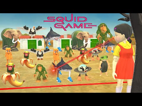 Brainrot Animals vs Squid Game Red Light Green Light Trap