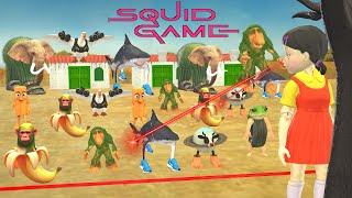 Brainrot Animals vs Squid Game Red Light Green Light Trap