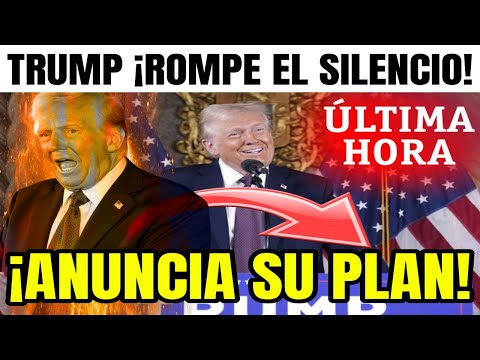 Última hora de EEUU, ¡ROMPE EL SILENCIO! Donald TRUMP anuncia su PLAN