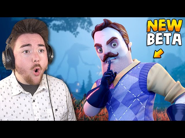 PLAYING THE HELLO NEIGHBOR 2 BETA!!! (its mindblowing)