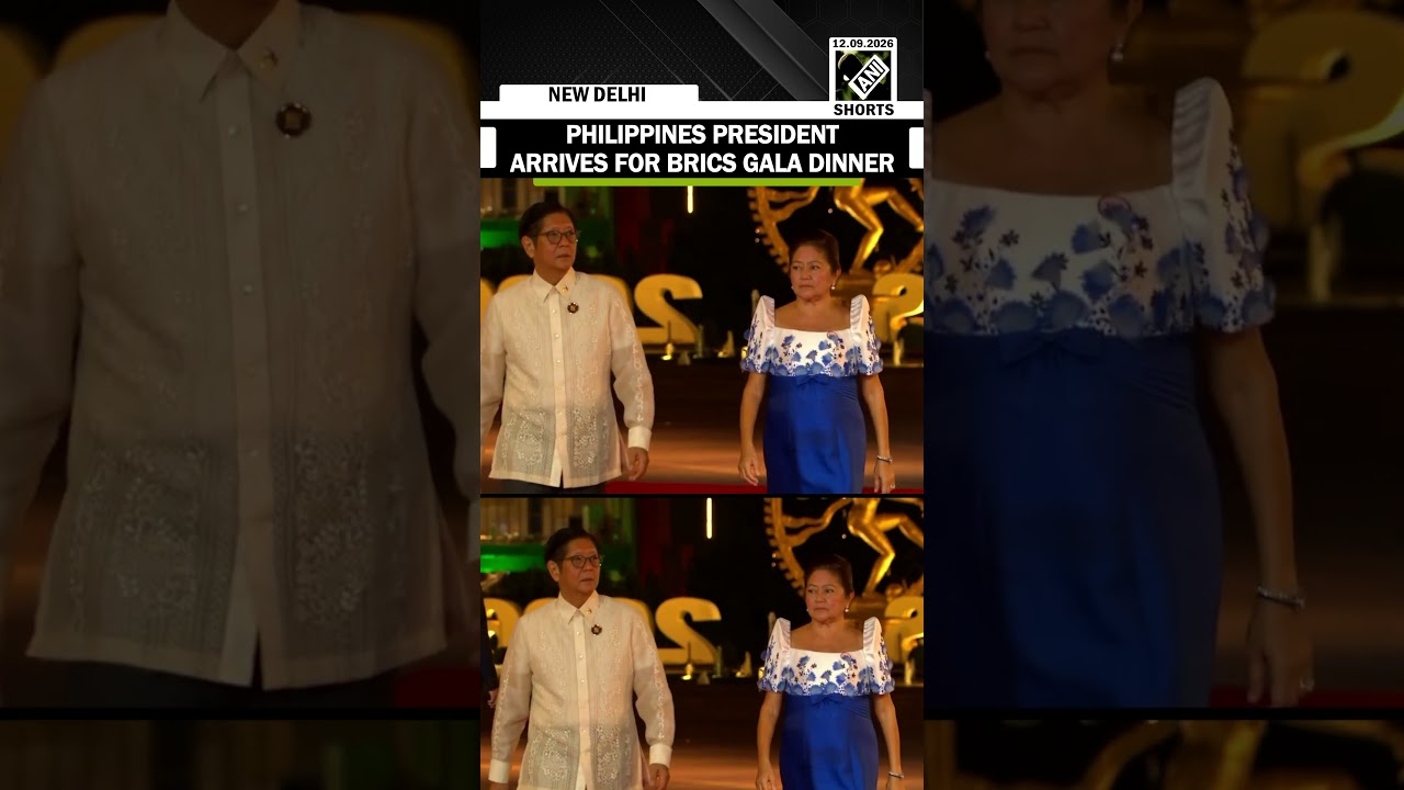 Philippines’ Ferdinand Marcos arrives for GALA Dinner at Bharat Mandapam | BRICS Summit
